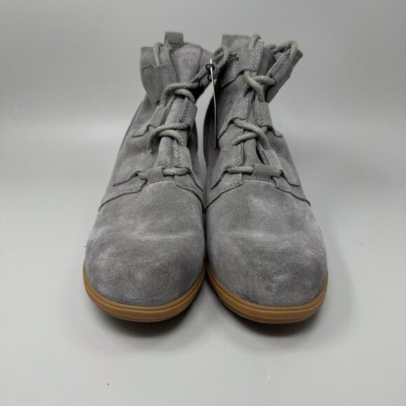 Sorel Women’s Evie Ankle Lace Quarry Grill Gray Size 10 Pull-on Boots Booties - Picture 6 of 9